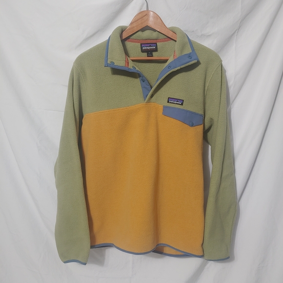 Patagonia Synchilla Snap-T Pullover Pufferfish Gold Men's Medium Excellent Cond. - Picture 6 of 6
